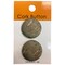 Belagio Cork Covered Button, 1" Diameter, 2 Piece, Solid Color, Green